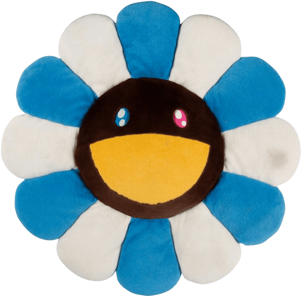Artwork - Flower Plush (Blue/White/Brown - Small)