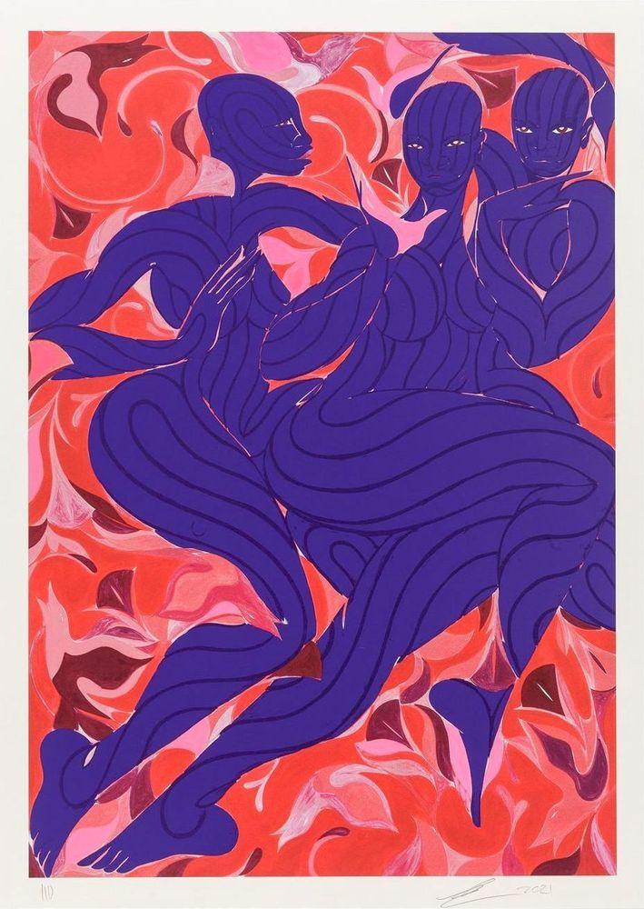 Artwork - Violet Dance (Hand Finished)