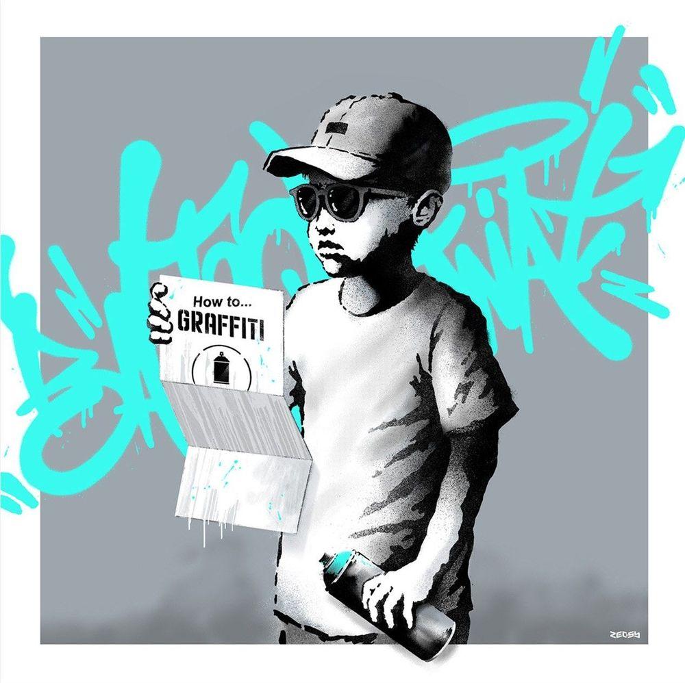Artwork - How to Graffiti (Aqua Blue)