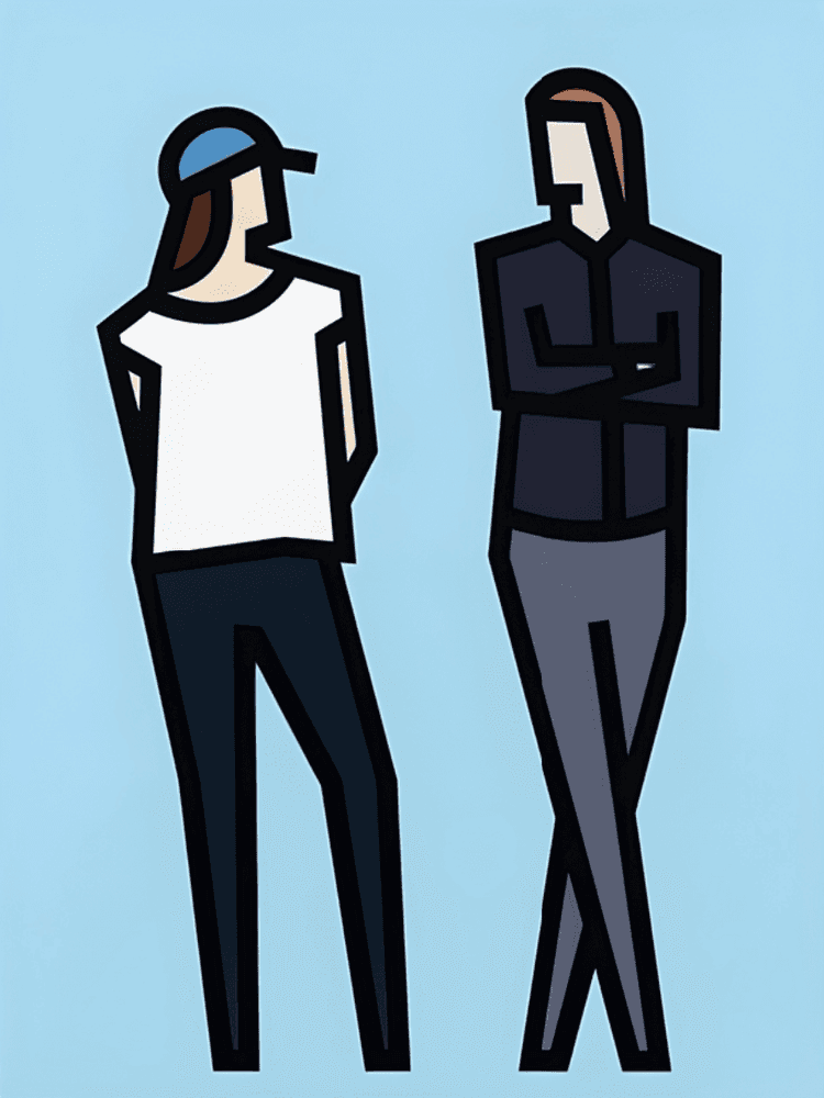 Artwork - Standing Couples - Julia and Christopher