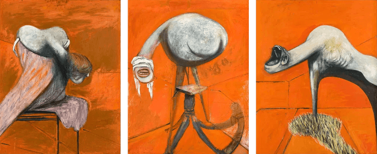Three Studies for Figures at the Base of a Crucifixion