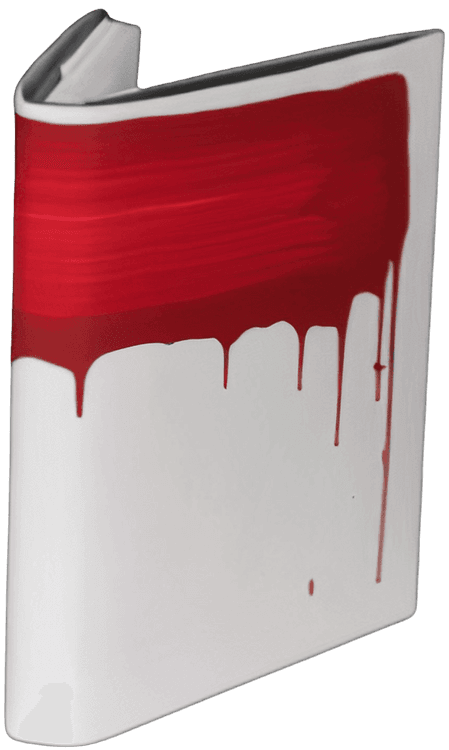 Red Ai Weiwei Hand Painted Hardback
