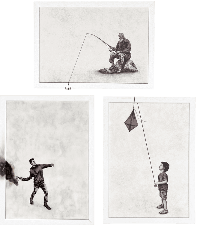 Backfire, Hooked, Kite (Set of 3)