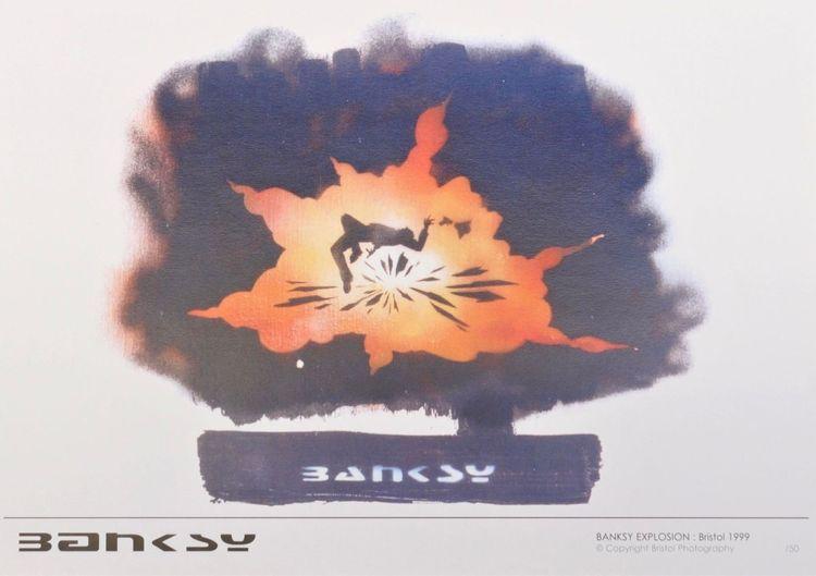 Banksy Explosion (Colour Offset Print)