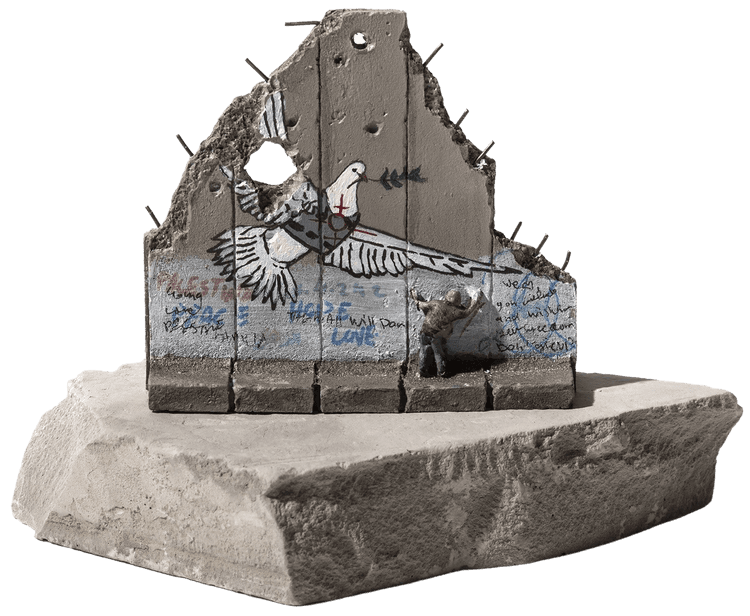 Defeated Souvenir Wall Five Part (Peace Dove)
