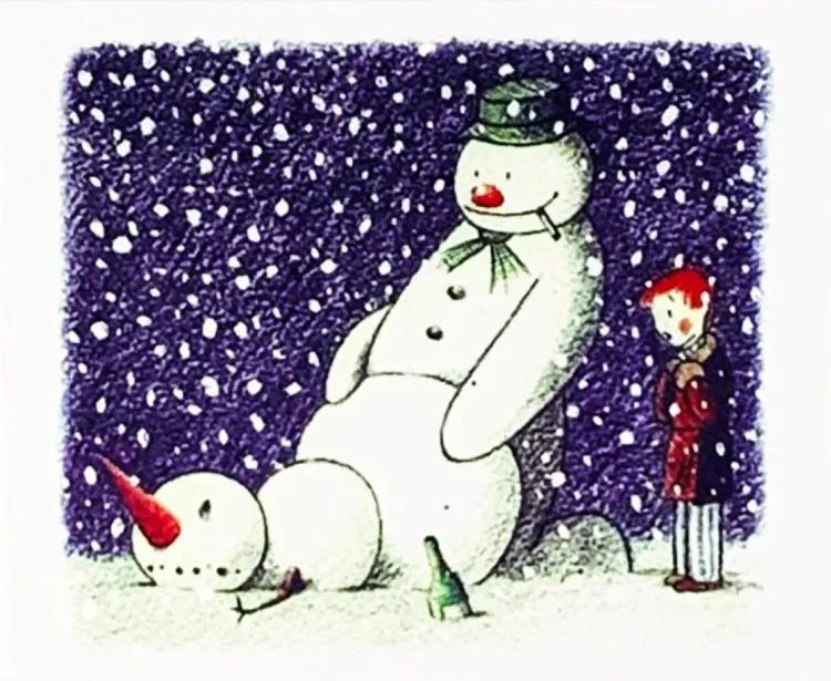 Rude Snowman Christmas Card