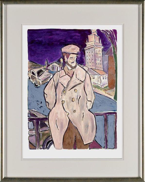 Man on a Bridge (2011) (Framed)