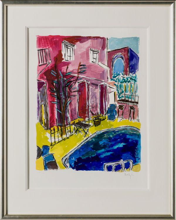 Motel Pool (2011) (Framed)