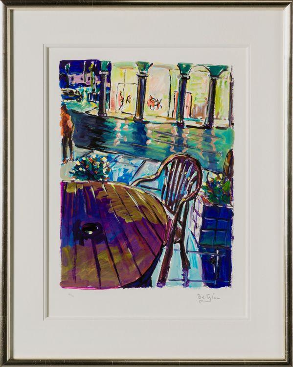 Sidewalk Café (2018) (Framed)