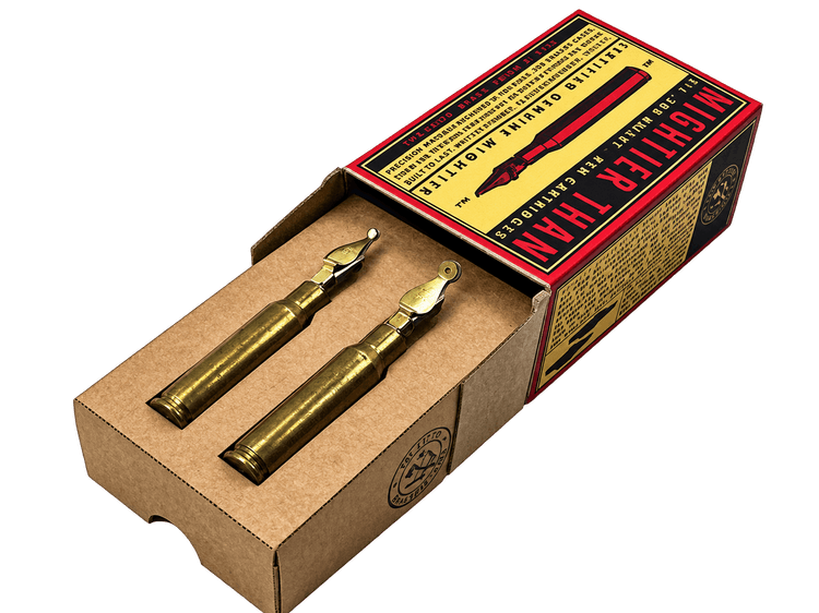Mightier Than .308 MT Ammunition Box (Red & Yellow)