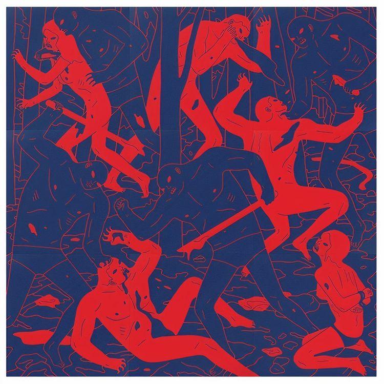 Judgement 9 Panel Print Set (Red & Blue)