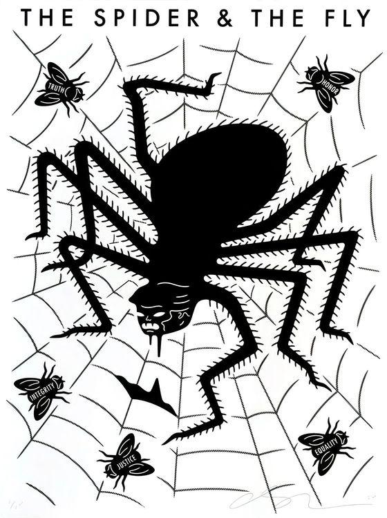 The Spider & The Fly (White)