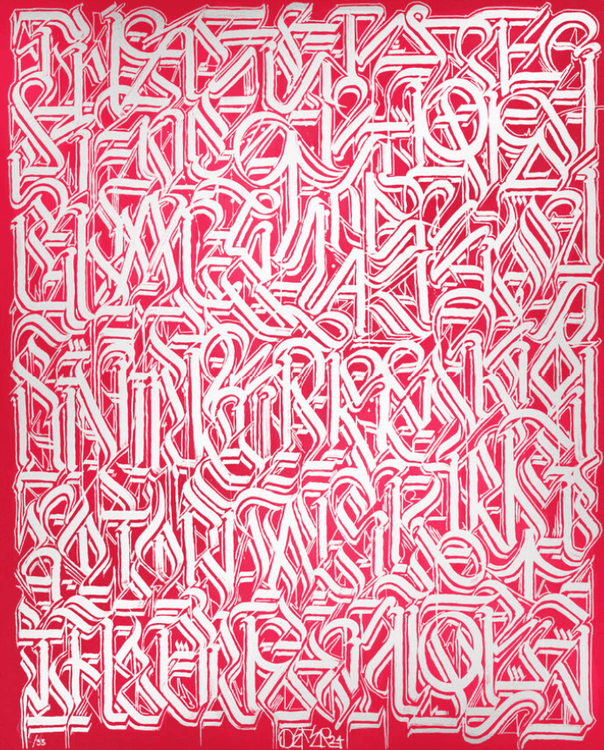 Esoteric Knowledge #4 (Silver on Red)