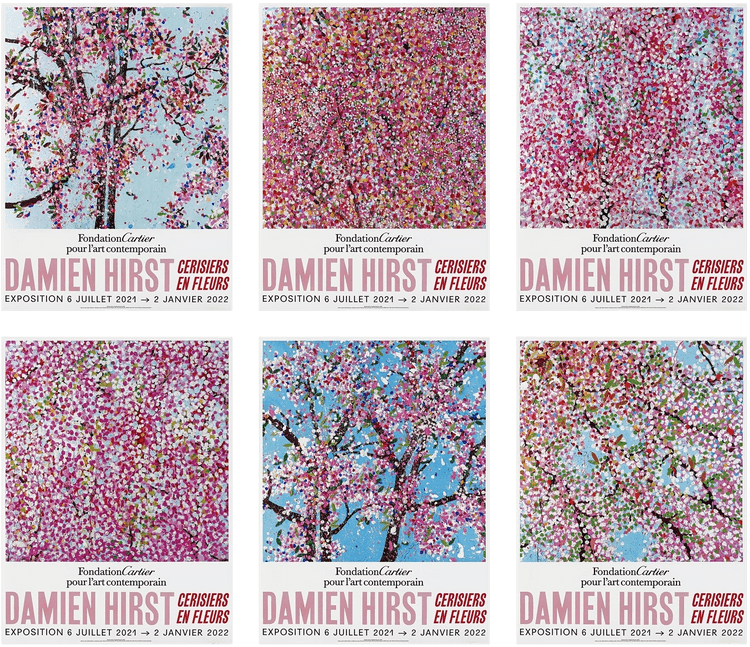 Damien Hirst | Cherry Blossoms (Set of 6 Posters) | Buy & Sell