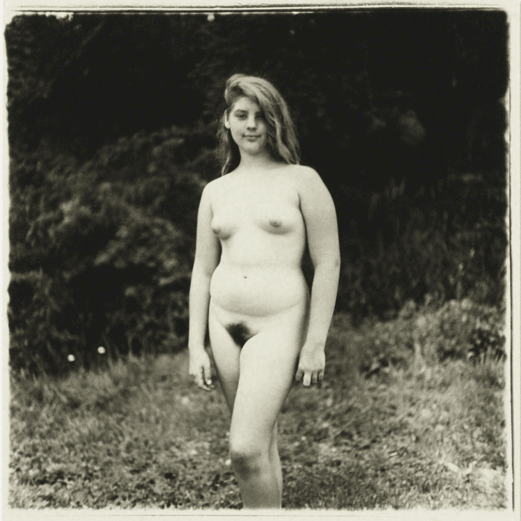 Young Girl at Nudist Camp