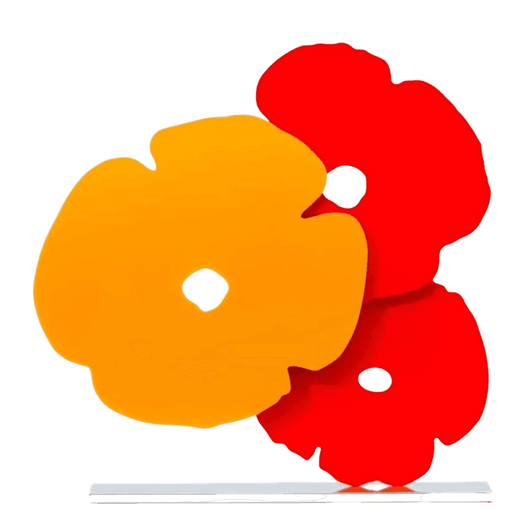 Yellow and Red Poppies