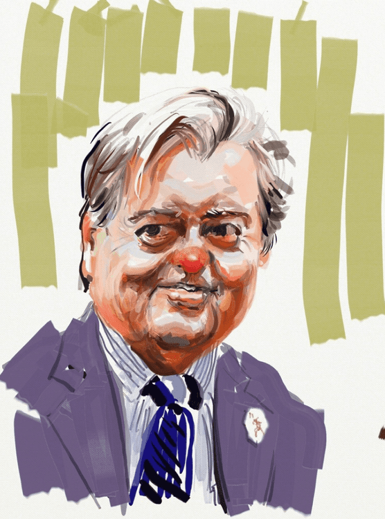 Bannon with Green Stripes