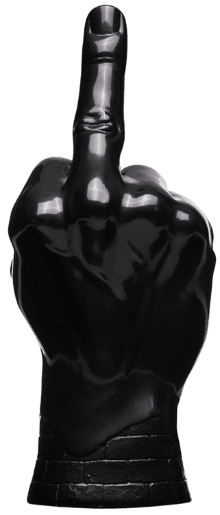 Haroshi | HUF x Haroshi Middle Finger (Black) | Buy & Sell | FairArt