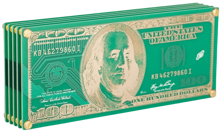 PCB Dollars ($100 Stack)