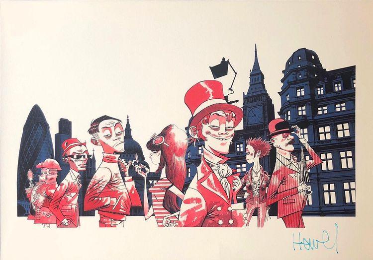 Absolut London Print by Jamie Hewlett - Buy & Sell Jamie Hewlett