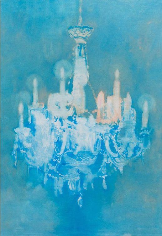 Blue Chandelier