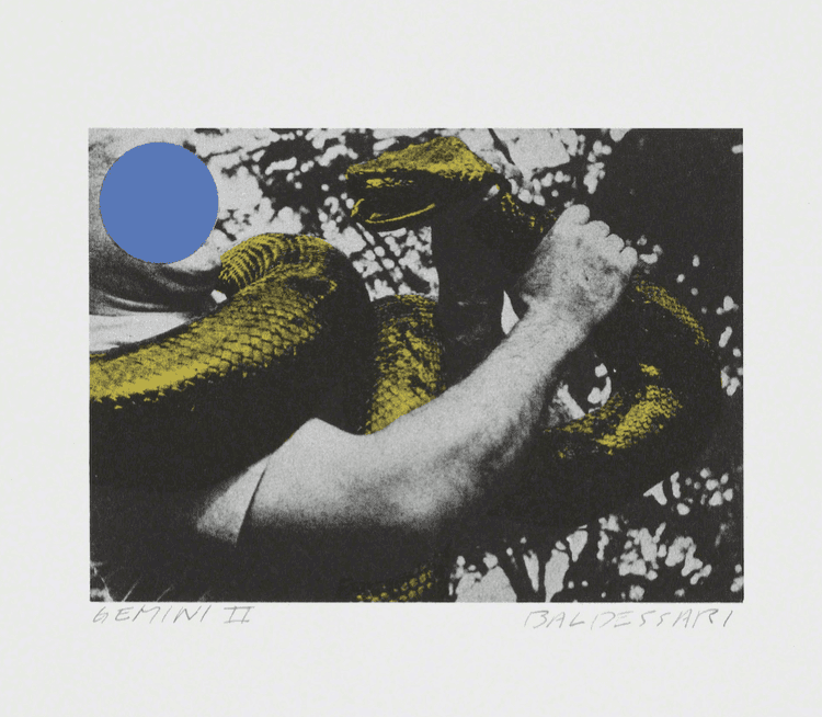 Man with Snake (Blue and Yellow)