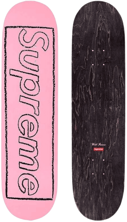 Kaws | Supreme Skateboard (Pink) | Buy & Sell | FairArt