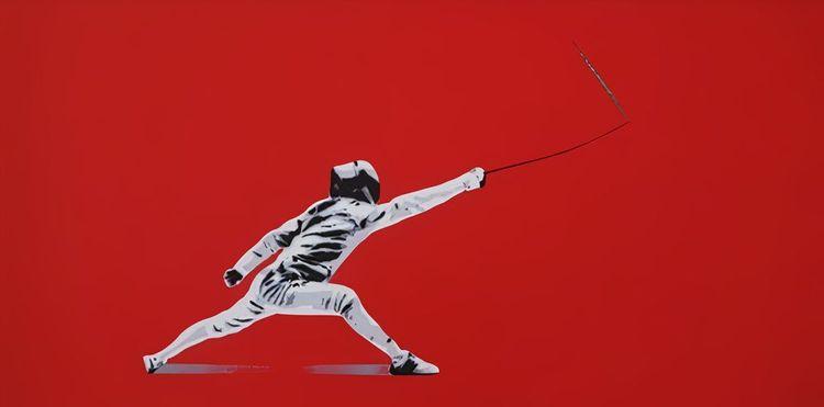 Fighting A Blank Paper (Red)