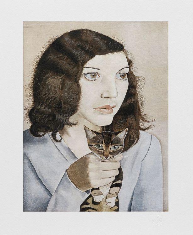 Girl with a Kitten, 1947