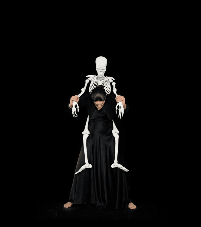 Standing with Skeleton