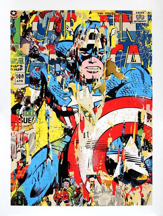 Captain America (Hand Finished)