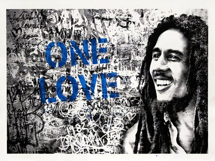 Happy Birthday Bob Marley - One Love (Blue)