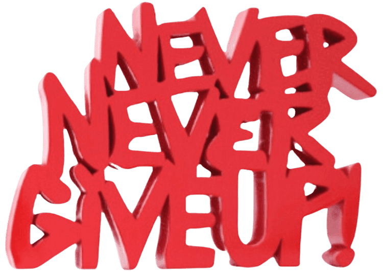 Never, Never Give Up!