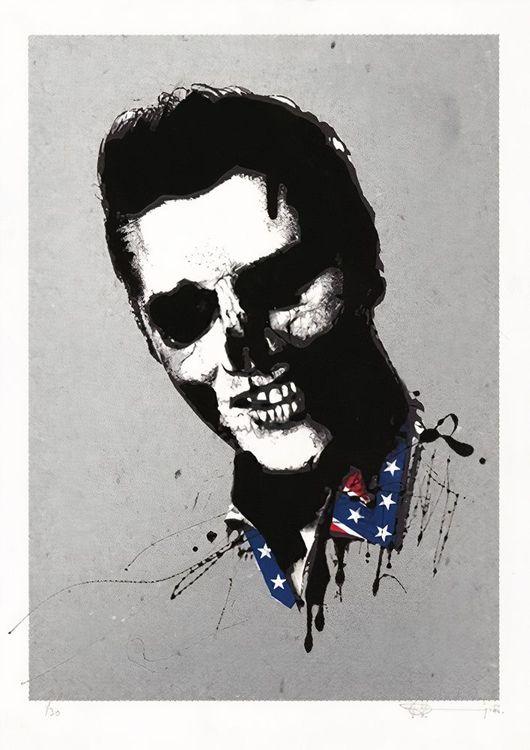 Dead Elvis (Hand Finished on Silver)