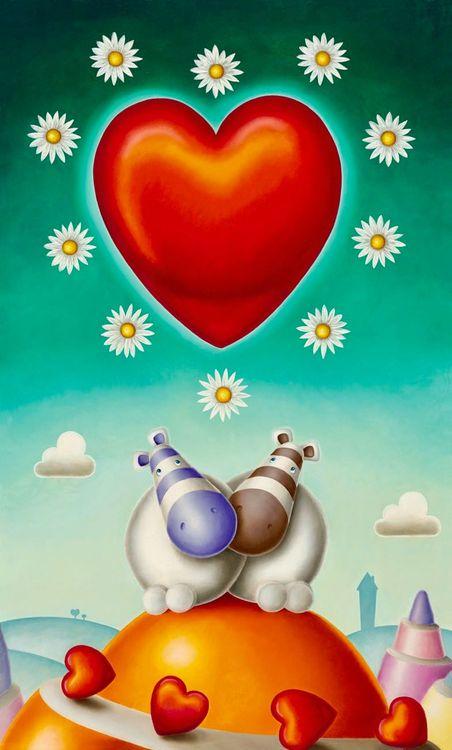 It Must Be Love (Canvas on Board)