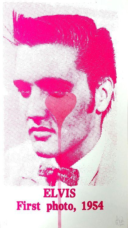 Elvis First Photo, 1954 (Pink Heart)