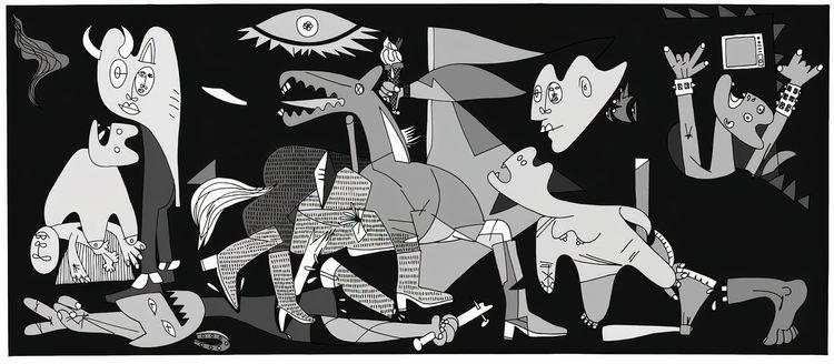 Guernica (Black & Grey Small)