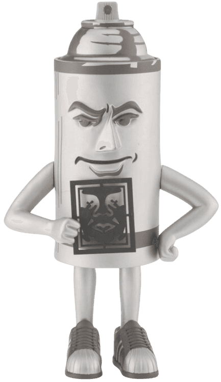 OBEYxSTRANGEco アートフィギュアMr.Spray Shepard Fairey (Obey) | Mr. Spray (Silver) | Buy & Sell | FairArt