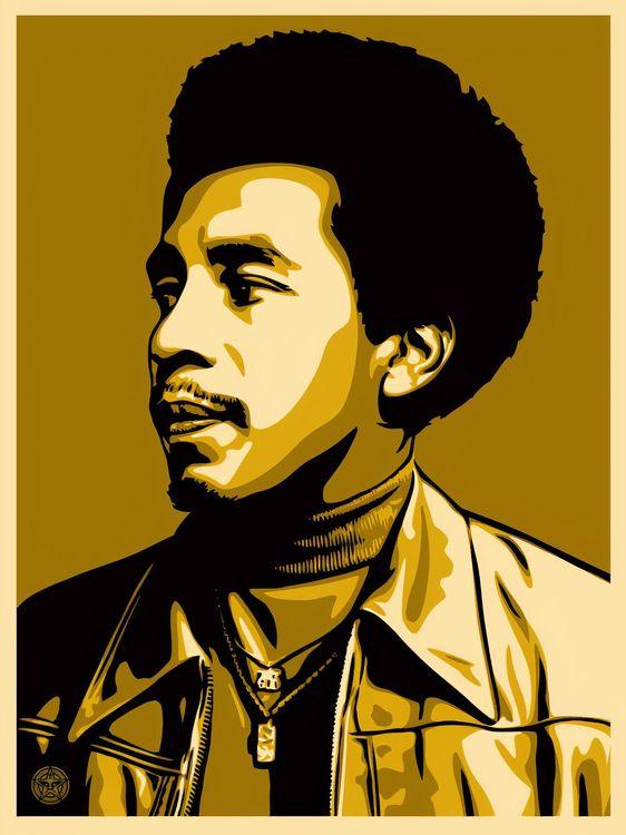 Smokey Robinson Print (Gold)