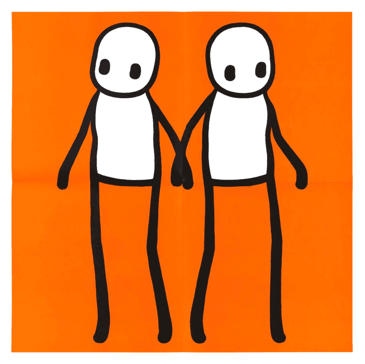 Holding Hands (Orange - Hackney Today)
