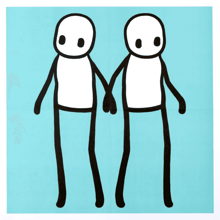 Holding Hands (Teal - Hackney Today)