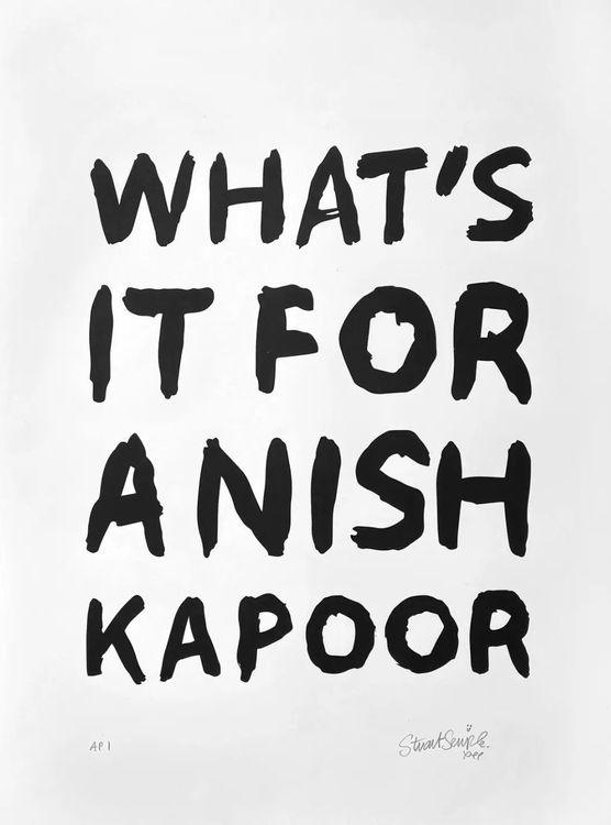 What's It For Anish Kapoor