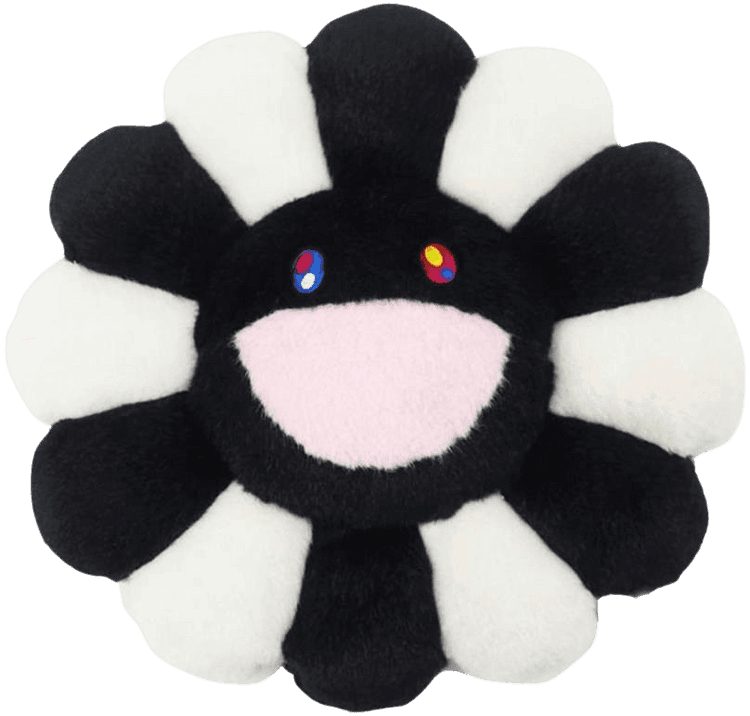 Flower Plush (Black/White - Small)