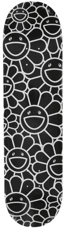 Flower Skateboard (Black)