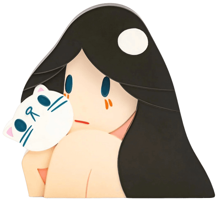 Venus and Cat Vase (Random Colourway)