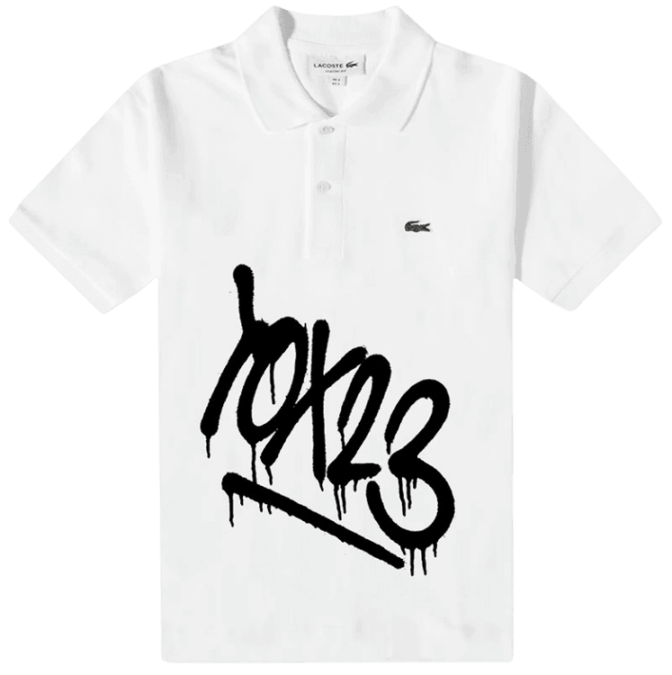 Lacoste x Tox (White - Limited Edition Printed Polo)
