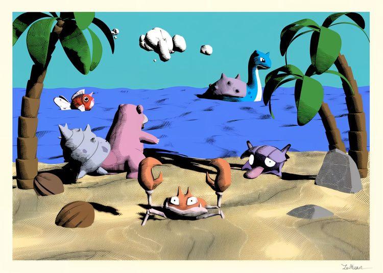 Sandy beach