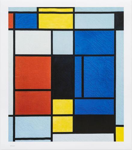Tableau No.1 with Red, Blue, Yellow, Black, and Gray