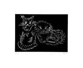 Artwork - Cats (Black)
