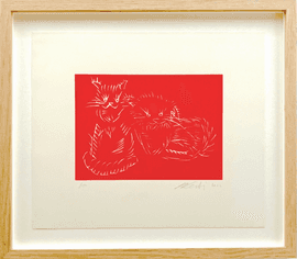 Artwork - Cats (Red Framed)